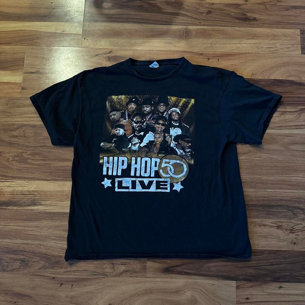 y2K Hip Hop 50 Live Concertt Rap T Shirt XL Run DMC Snoop